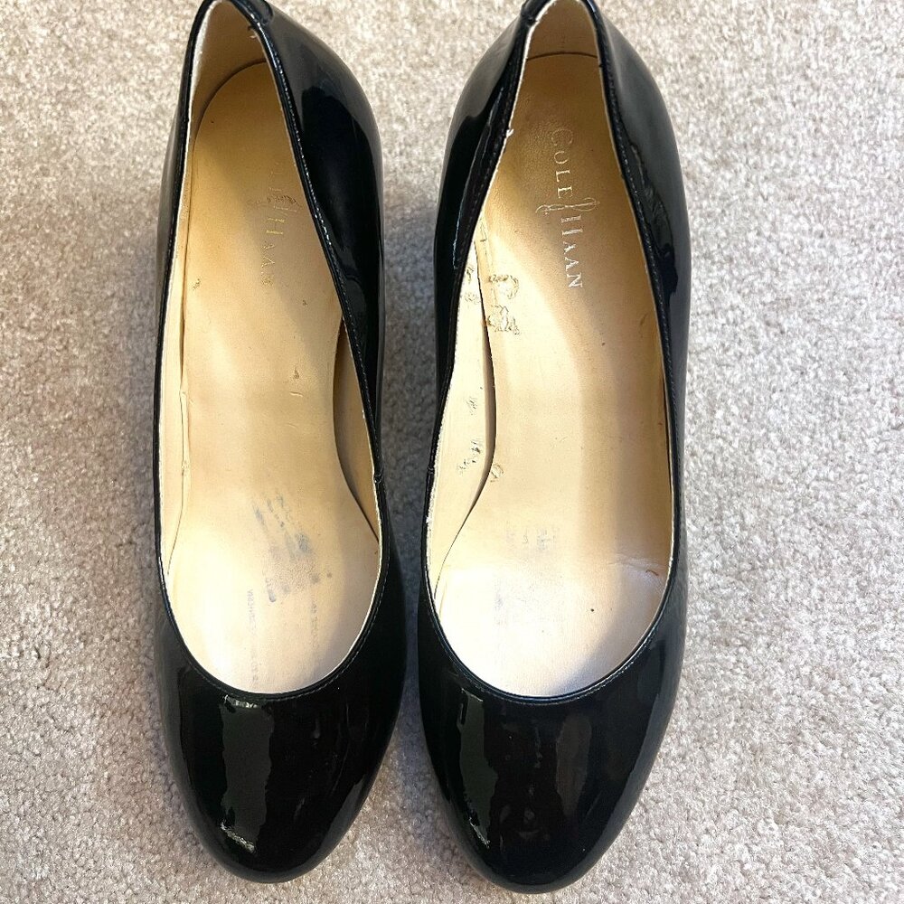 Cole Haan Nike Air Black Patent Heels